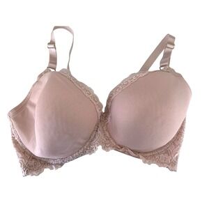 Smart & Sexy 40DDD Pink Lace Padded Cups Underwire Push Up Bra